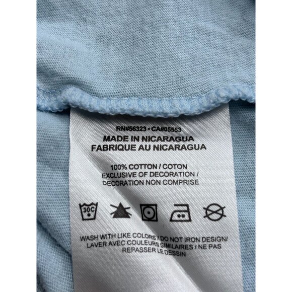 Nike Girls Light Blue Short Sleeve Tee Shirt - Picture 5 of 11